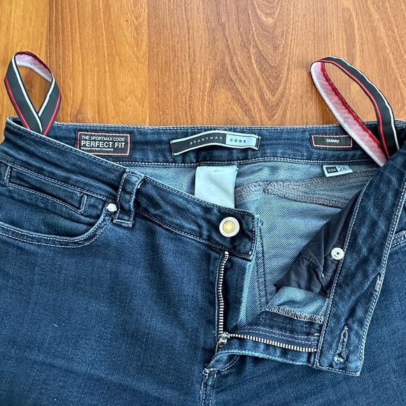 Sportmax Code Skinny Jeans Perfect Fit In Dark Denim Size 28 - Picture 10 of 10